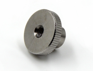 High Knurled Nut - DIN 466-M2 | Burnished Steel | 5 Pieces