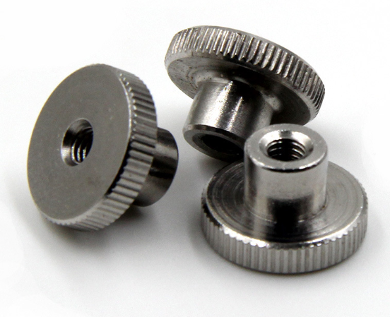 DIN 466 knurled thumb nuts with Tapped Through Bore or Blind Holes
