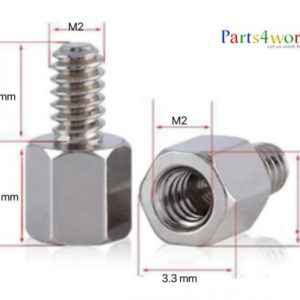 M2x28-3 mm male-female hex standoffs & spacer bolts