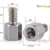M2x4+3 mm male-female hex standoff spacers