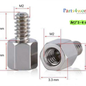 M2x3-4mm male female spacer screws